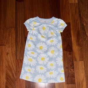 Carter's Light Blue Dress with Floral Accents